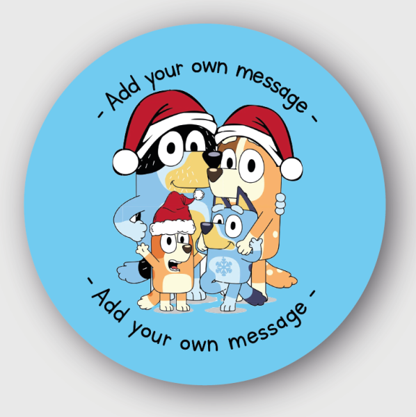 24 Personalised Christmas Stickers The Heelers